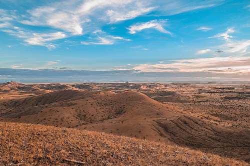 outdoors mountain ranges under the cloudy skies desert