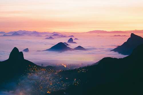 sunrise scenery of body of water sky