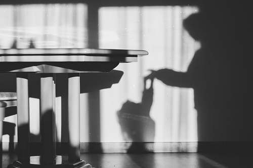 grey grayscale photography of table leisure activities