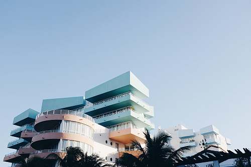 architecture multicolored high-rise building during daytime hotel