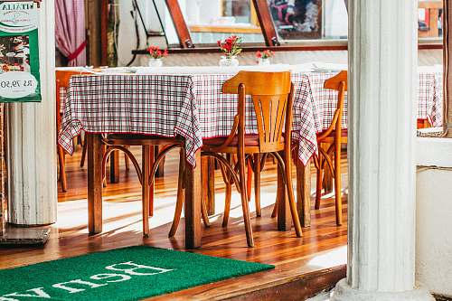 furniture brown wooden table and chairs table