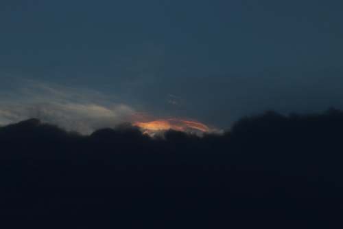sunrise photo of blue sky sunset