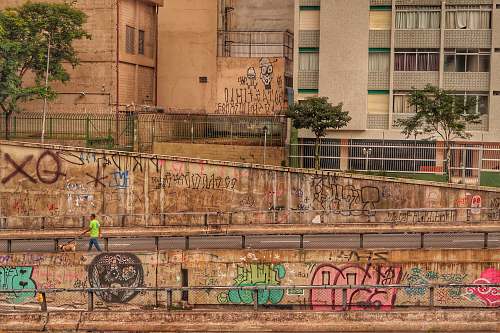 street graffiti wall arts walk