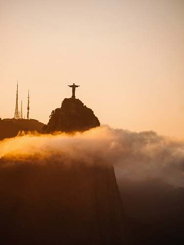 outdoors Crucifix statue flare
