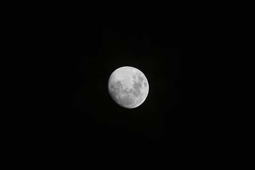 black-and-white moon moon