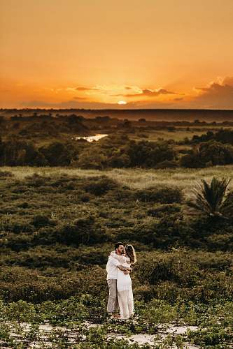 brazil man and woman hugging outdoors human