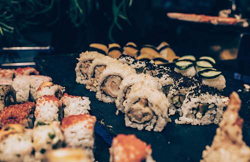 sushi assorted sushi maki