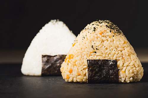 seasoning two rice bowls sesame
