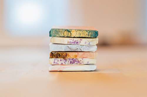 porcelain assorted-color wooden boards pottery