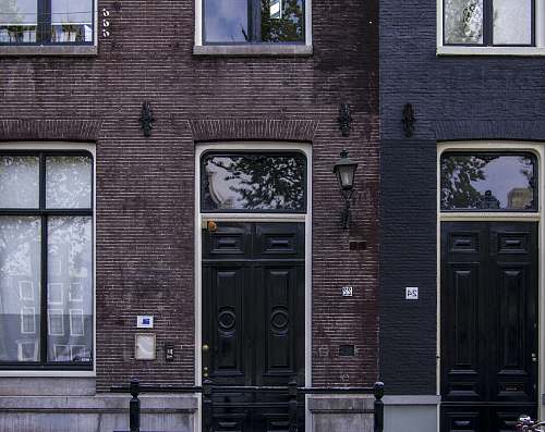 netherlands closed door building brick