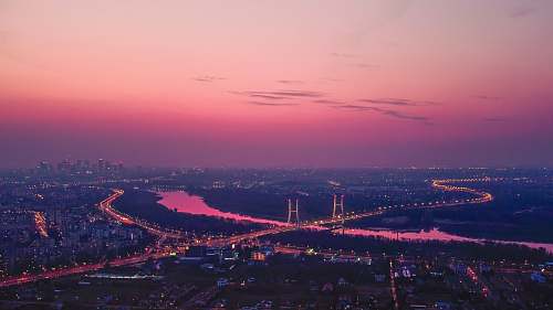 nature city skyline during night time outdoors
