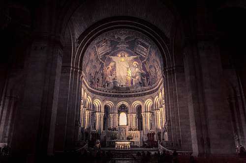 france architectural photography of church church