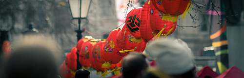 festival red lanterns human