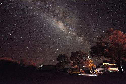 space galaxy view on night sky universe