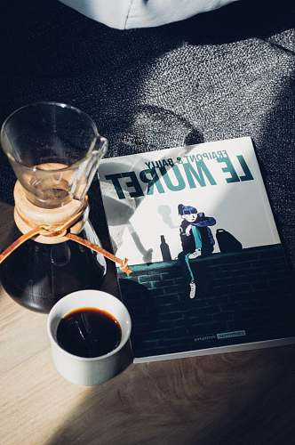 coffee Le Muret book and white ceramic mug book