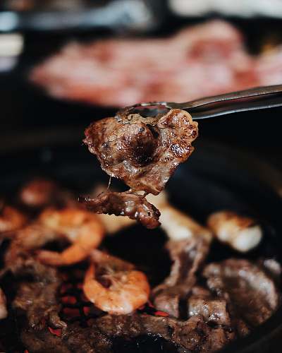 bbq meat dish human