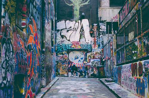 melbourne two person sitting on hallway street