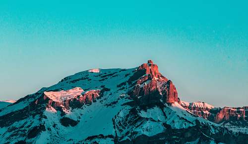 nature landscape photography of white and brown mountain outdoors