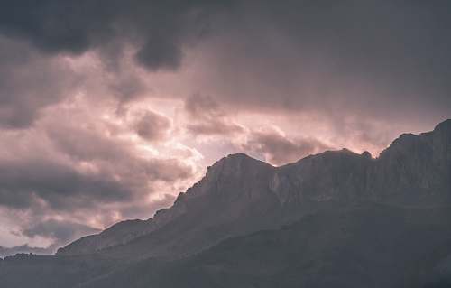 cloud photo of mountain sky