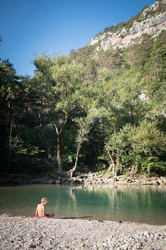 water toddler near lake human