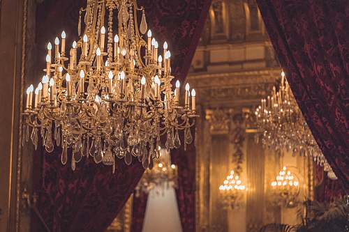 france crystal chandelier turned on chandelier