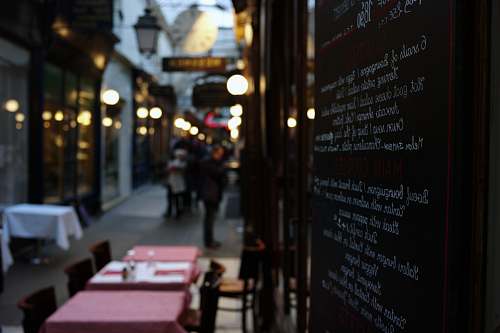 france shallow focus photography of restaurant menu cafe