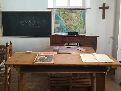 table brown wooden desk furniture