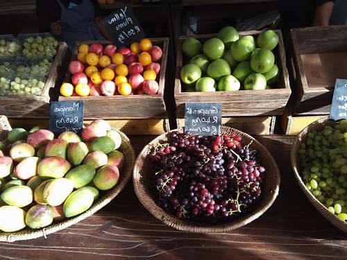 apple green apples on brown woven basket food