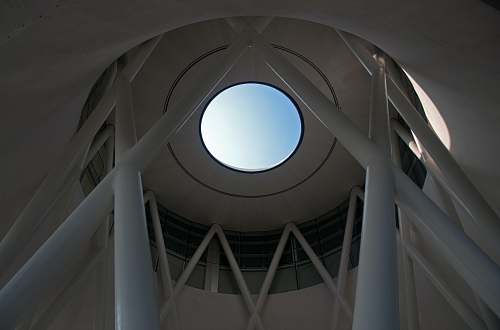 skylight white concrete dome interior singapore