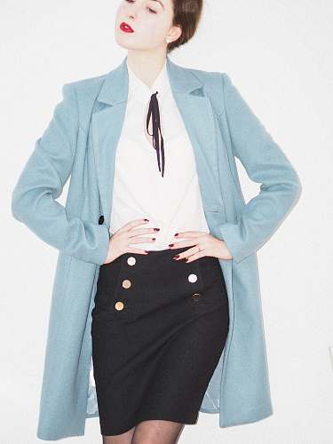 apparel woman in pink blazer and black dress sleeve