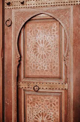 morocco closeup photo of closed door brown
