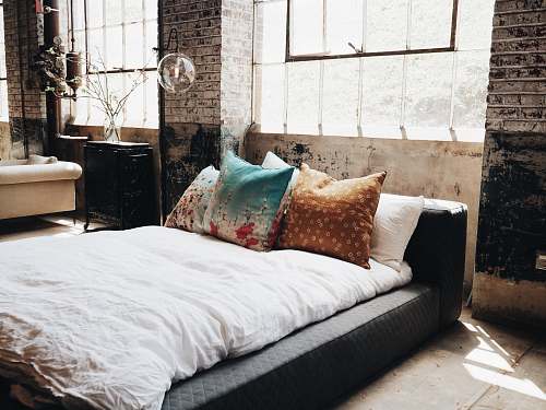 home white bed mattress bed