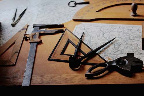 clamp drafting instruments on top of table tool