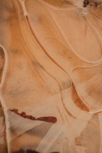 plywood white and orange ceramic plate outdoors