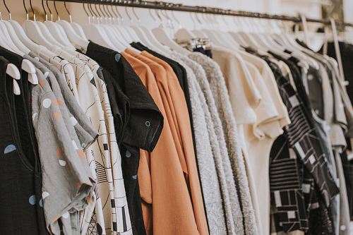 assorted-color clothes lot