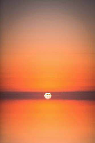 horizon sunset on ocean outdoors