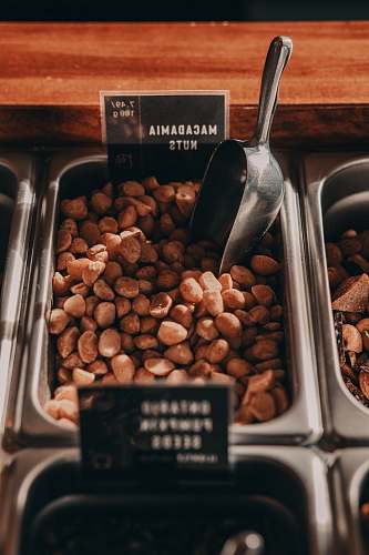 cutlery tray Macadamia of nuts spoon