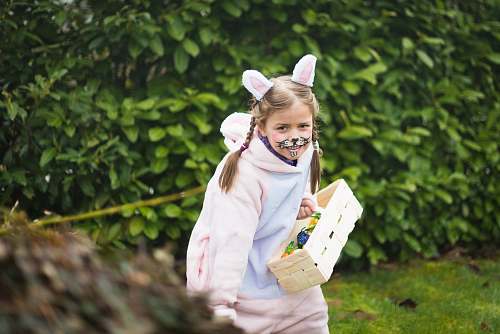 clothing girl in pink hoodie human