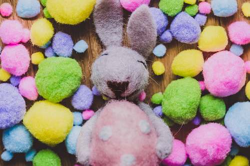 ball gray rabbit plus toy sphere