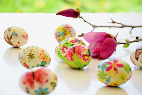 egg decorative floral eggs and pink rose easter egg