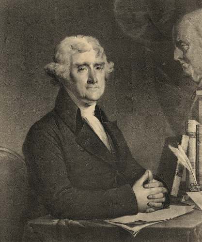 human President Thomas Jefferson art