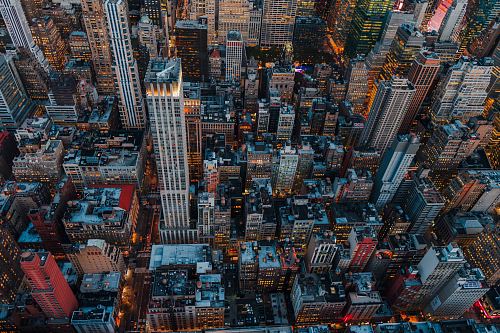aerial photography of high-rise buildings