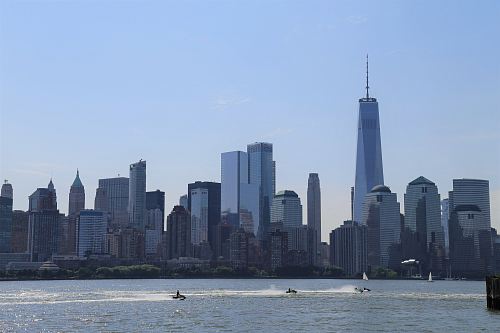 sea and city during day