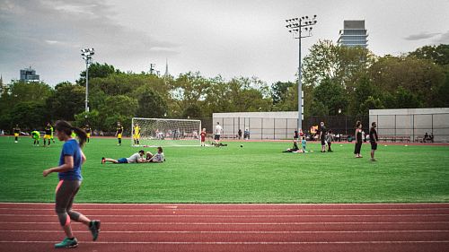 soccer player on soccer field