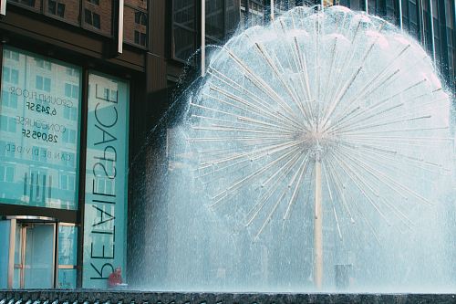 white water fountain