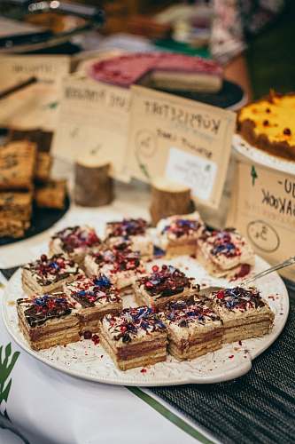 shop baked pastry in the plate food