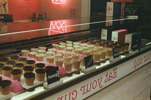 shop sweets inside display counter confectionery