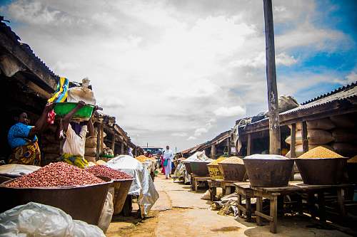 person bucket of spices bazaar