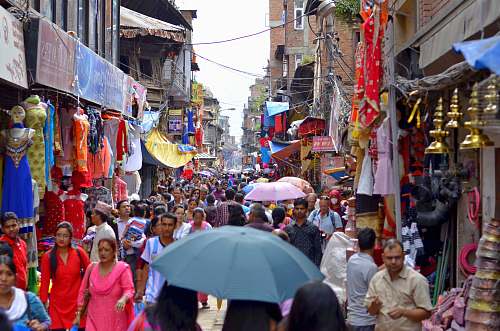 person people walking on market during daytime market