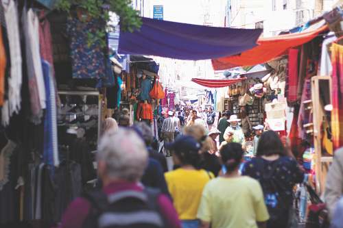 human people on road market